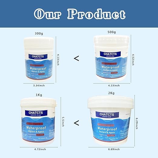 Waterproof Glue,Invisible Waterproof Agent,Strong Transparent Sealant,for Bathroom, Kitchen, Garden, Roofs, Walls (176, Ounces)