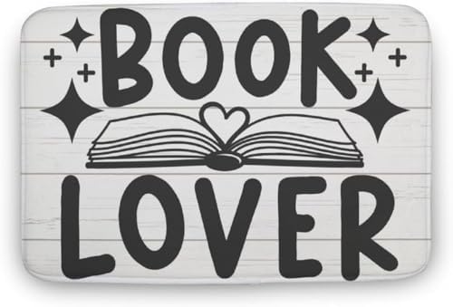 Funny Doormat Book Lover Reading Doormat Front Door Mat Non Slip Area Rug Rug Home Decor for Living Room Kid Room Children's Bathroom/Soft Door Mat Floor Mat for Indoor Outdoor 20x32 inch