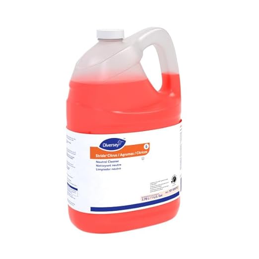 Diversey 101109753 Stride Citrus Neutral Cleaner, Commercial Floor Cleaner, Citrus Scent, Concentrate, 1-Gallon