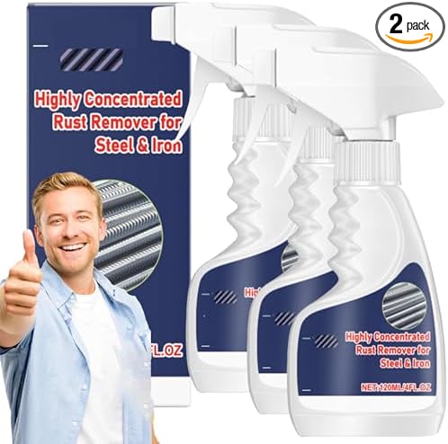 Vedaeyer Rust Remover,Highly Concentrated Steel Rust Remover,Rust Remover for Metal,Tools,Stainless Steel,Automotive Parts,Fast Acting (3pc)