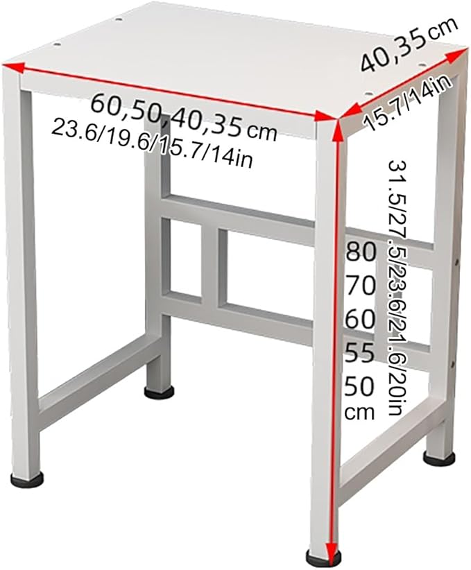 Robot Vacuum Cleaner Storage Rack,Double-Tier Metal Robot Vacuum Stand Cabinet - Stylish Storage Rack for Robot Cleaner, Entryway Organizer & Nightstand Table (L60xW40xH50cm)