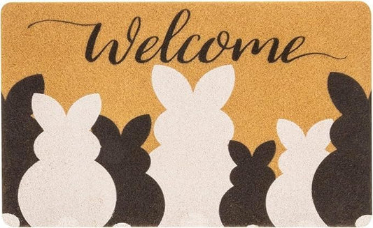 Doormat Entrance Outdoor Non Slip Easter Front Door Mat Washable Polyester Spring Doormats for Indoor Outside Entry Use 18x30 inch