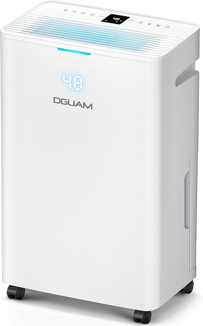 5000 Sq. Ft Dehumidifier, Max 95 Pint/Day Dehumidifier for Basement & Home, Compressor Dehumidifier with Drain Hose, Smart Humidity Control, Energy Efficient & Quiet for Bedroom, Large Rooms