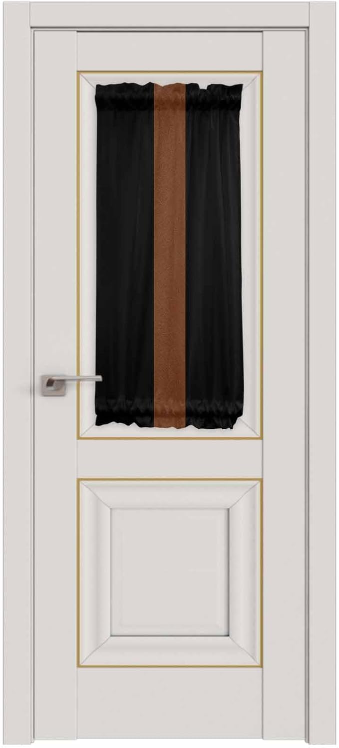French Door Curtain Panel for Front Door, Boho Farmhouse Leather Texture Brown Dark Blue Slidelight Door Curtains with Tieback Light Filtering Privacy Panels for Doorway Entryway 25"x 40"