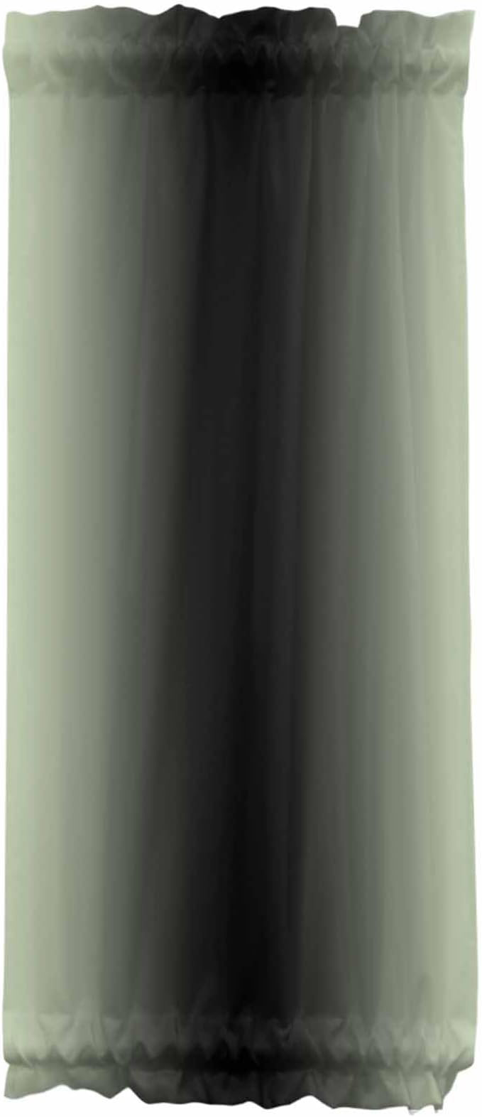 French Door Curtain Panel for Front Door, Light Green Black Gradient Slidelight Door Curtains with Tieback Light Filtering Privacy Panels for Doorway Entryway 25"x 40"