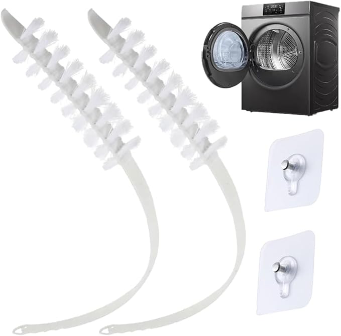 Portable Drum Washing Machine Cleaning Brush for Slot and Flat Surfaces - No-Remove Design (2pcs)