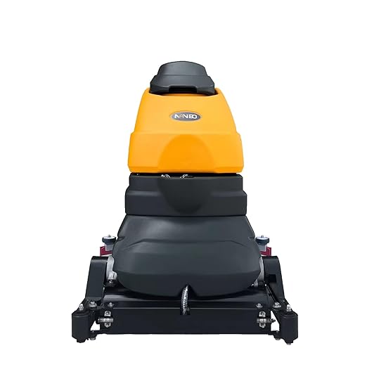 Floor Clean Scrubber Sweeper Machine Electric Cleaning Equipment, 33" Suction Width,19-gal Sewage Tank, Complete Set of Parts