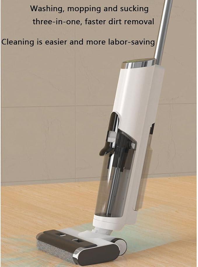 Household Floor Scrubber,Wet and Dry,850ml Clean Water Tank,600ml Sewage Tank,16kpa Suction Washing and Mopping Machine,Cleaning Machine