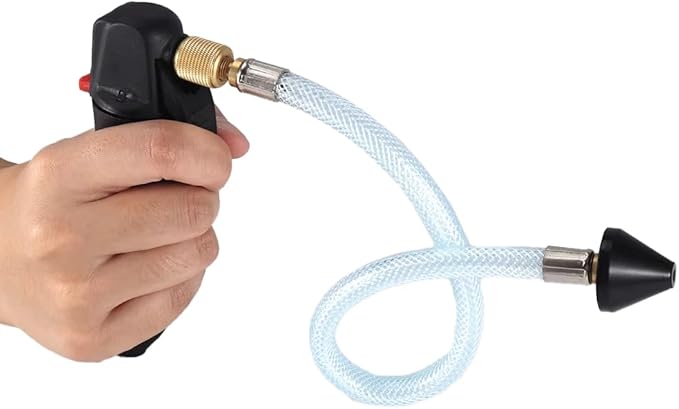 Tiiyee AC Drain Line Cleaner Tool, Gallo Threaded Air Conditioner Cleaner Blaster Opener with Flexible Hose Pipe High Pressure Unclogger Cleaning Kit for Unclogs Condensate Removal Clears HVAC Clogs
