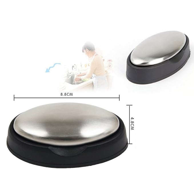 Odor Remover Kitchen Bar Eliminating Odor Remover Stainless Steel Soap with Holder