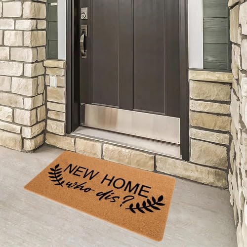 Funny Welcome Doormat New Home Who Dis Doormats for Entrance Doormat Personalized Non Slip Rubber Mat for Front Door House Warming Gift Mats Kitchen Rugs and Mats 18x30 inch