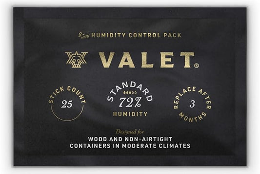 Valet 72% Two-Way Humidity Pack Single (60g), Individually Wrapped Humidity Control Pack for Wood & Airtight Storage, Moisture Absorber, Made in USA