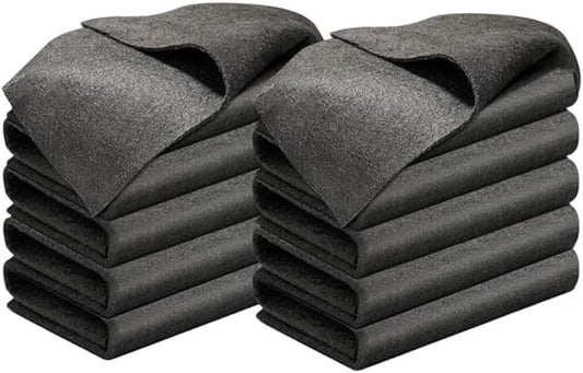 2026 New Thickened Magic Cleaning Cloth, Upgrade Reuseable Streak Free Microfiber Cloth Magic Fiber Microfiber Cleaning Cloth, Multipurpose Miracle Rags for Kitchen,Window,Glass,Cars (10pcs, 12x12 in)