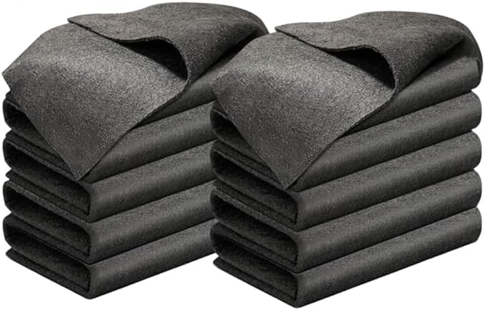 2026 New Thickened Magic Cleaning Cloth, Upgrade Reuseable Streak Free Microfiber Cloth Magic Fiber Microfiber Cleaning Cloth, Multipurpose Miracle Rags for Kitchen,Window,Glass,Cars (10pcs, 16x12 in)