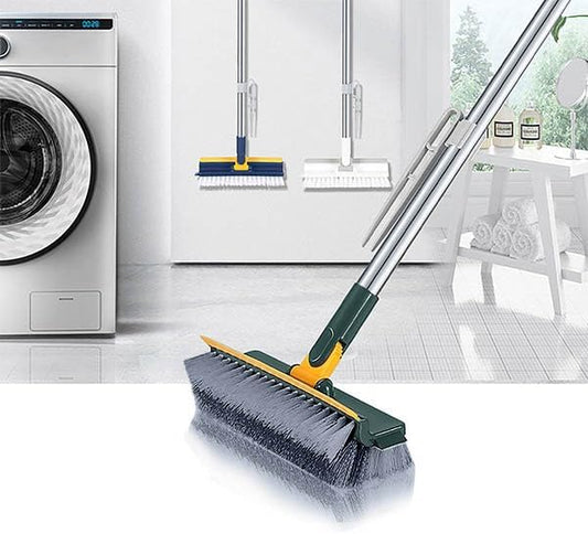 4-in-1 Scalable Cleaning Brush with Long Handle Floor Scrubbers Cleaning Supplies Window Screen Scrub Brush with Long Handle Bathtub Scrubber for Pool Bathtub Toilet Kitchen Bathroom Cleaning Tools