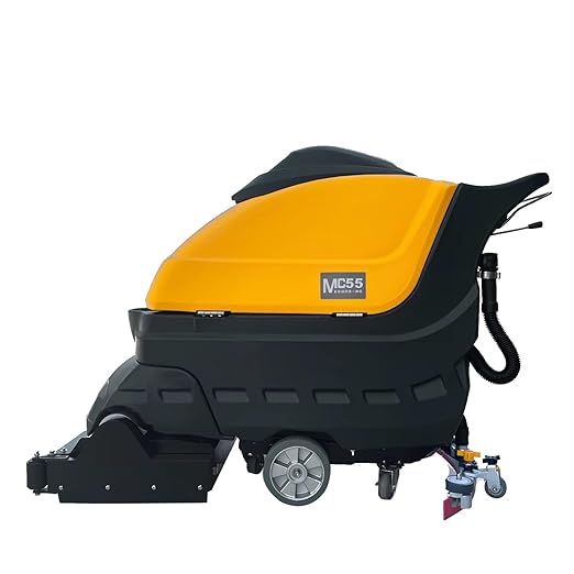 Floor Clean Scrubber Sweeper Machine Electric Cleaning Equipment, 33" Suction Width,19-gal Sewage Tank, Complete Set of Parts