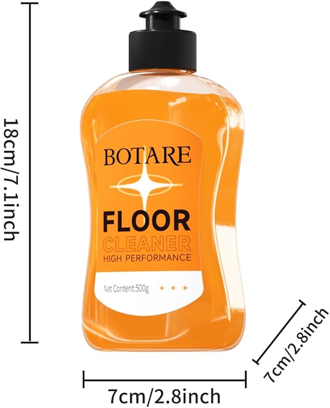 Floor Cleaner For Mopping, Cleaning Supplies For Wood Tile Laminate Hardwood Floor Solution Liquid, Orange (1, 17.6 Fl Oz Per Bottle)