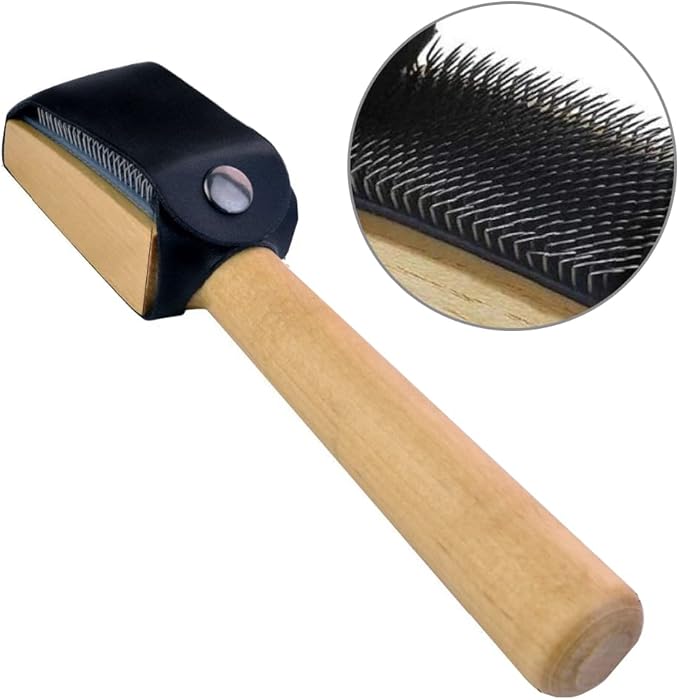 Dance Shoes Brush Wooden Shoes Cleaner Brush Practical Suede Sole Wire Brush for Cleaning Dance Shoes