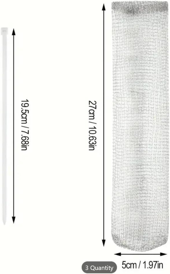 Washing Machine Lint Traps, Stainless Steel, 2 Pack with Cable Ties, 4 Pieces Total