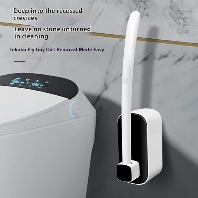 Disposable Toilet Bowl Brush with 8 Toilet Wand Refills, Toilet Bowl Cleaner Wands, Toilet Cleaning System Starter Kit
