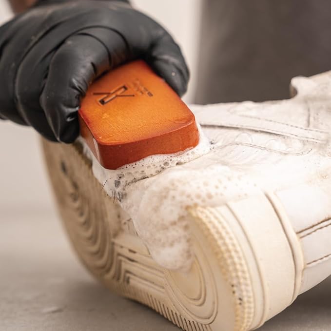 X Midsole Sneaker Cleaning Brush, Firm Boar-Mix Bristles Brush to Clean & Restore Shoe Midsole