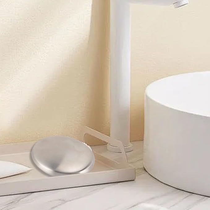 ‌Stainless Steel Soap Metal Odor Remover Soap Eliminating Smells Fish, Garlic, Onion froms Hands for Kitchen (3pcs)