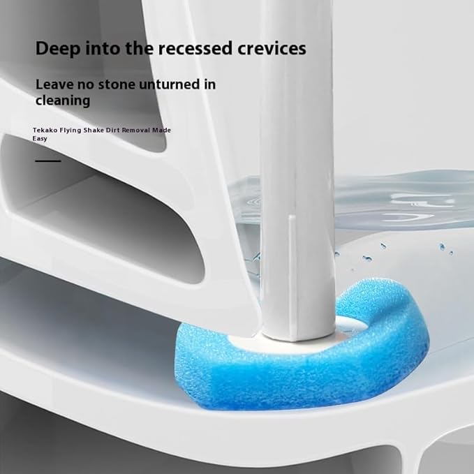 Disposable Toilet Bowl Brush with 8 Toilet Wand Refills, Toilet Bowl Cleaner Wands, Toilet Cleaning System Starter Kit