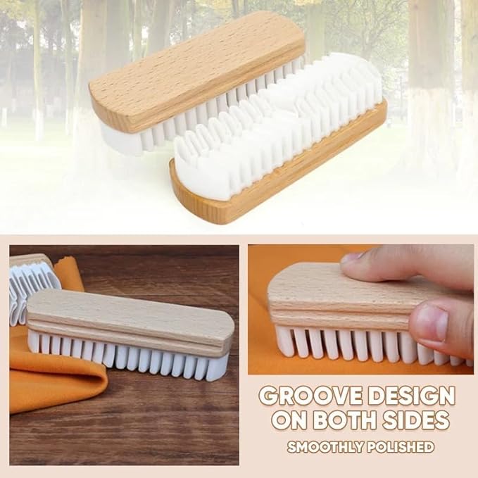 2PCS 2-in-1 Rubber Shoe Brush Cleaner, Dual Pack with Enhanced Dust-Absorbing Texture, Safe for Nubuck, Flocked and Matte Leather