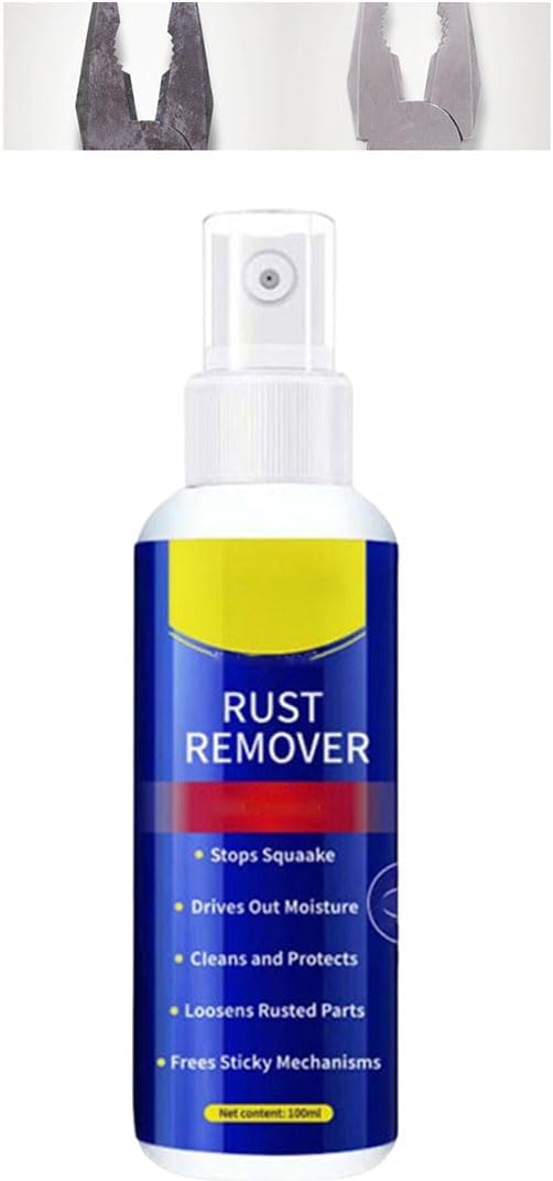 Anti-Rust Lubricant Spray & Rust Remover,Multi-Purpose Lubricant Rust Remover Spray for Metal,Penetrating Oil & Anti-Rust Spray for Vehicles, Tools, Chains (1PCS)