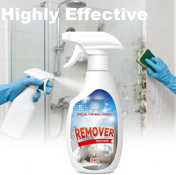 Highly Effective Removal Spray, Wall Cleaner Spray, Multi-Surface Cleaning Solution, Dirt, Dust And Stain Remover, Long-Term Protection, for Bathrooms, Kitchens, Tile, Fabric, Wood (2pcs)