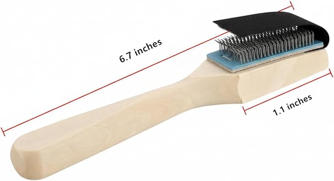 I-MART 2 Pack Suede Brush for Dance Shoes Sole Cleaning, Wooden Handle Suede Shoe Cleaner, Durable Wire Shoe Cleaning Brush for Suede Sole Dance Shoes, Suede Brush for Shoes
