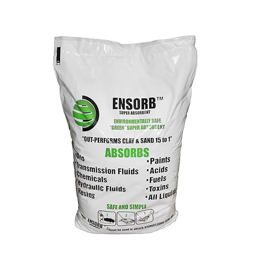 Enpac ENSORB Spill Cleanup Granular Absorbent for use with Oil, Hazmat, Chemical, Caustic, and Universal Liquids (1.5-cu.ft Bag)