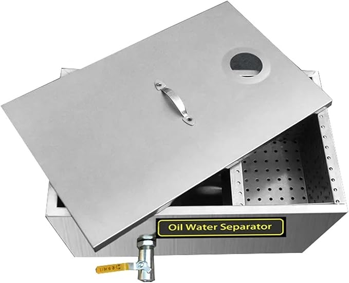 Grease Trap, Stainless Steel Oil Water Separator For Kitchen Grease Trap Filter