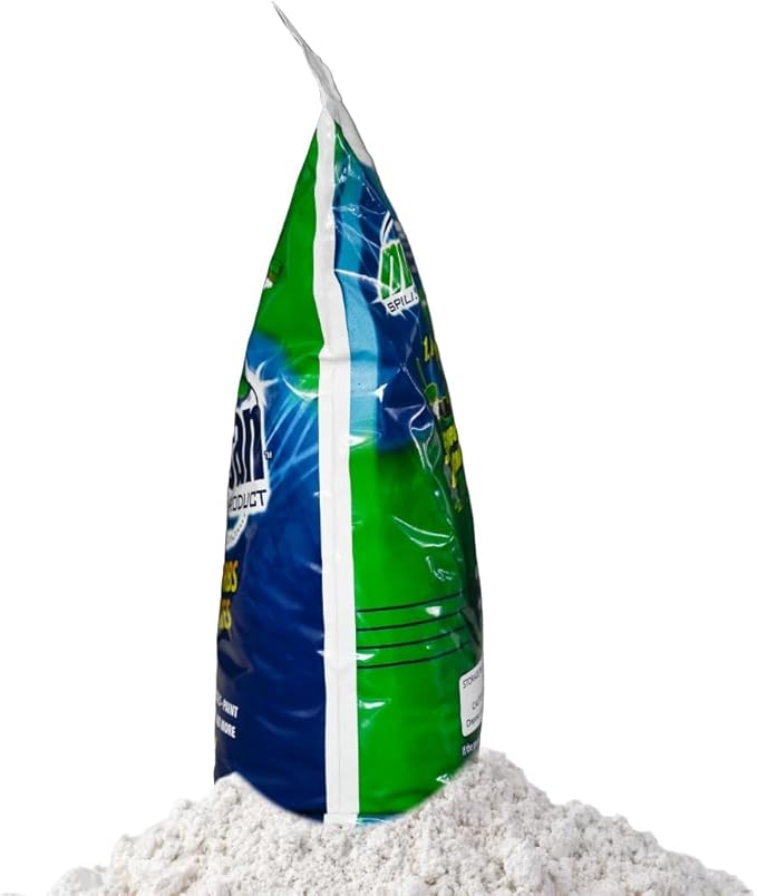 2 LB (Pack of 1) Super Absorbent & Encapsulant Spill Cleanup up to 24lbs, for Home, Commercial, & Industrial Use for Oil, Antifreeze, Food, Paint, Pet Waste, Body Fluids & More