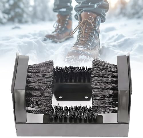 Heavy Duty Boot Scraper Brush with Handle - Effective Outdoor Shoe Cleaner, Floor Mountable Mud Remover, Perfect for Dirt, Grime, and Muddy Boots