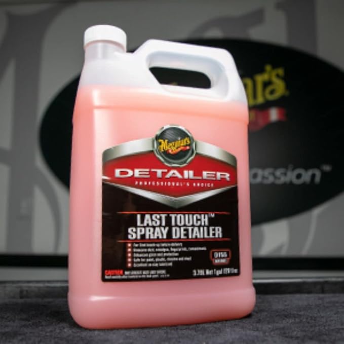 Meguiar's D15501 Last Touch Spray Detailer,Great for Use as Clay Lubricant,creates a Showroom Shine,Removes Dust,Smudges,Fingerprints & More,Versatile Use and Enhances Protection,1 Gallon,(Pack of 2)