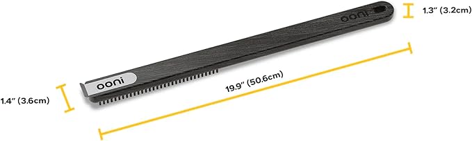 Ooni Wire Brush & Scraper – BBQ and Pizza Stone Cleaner, Grill Cleaner, Outdoor Cooking Tools, Barbecue Utensils - Short Handle