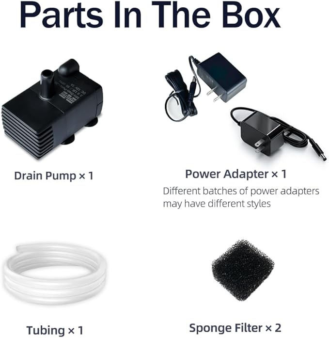Automatic Small Sump Pump with Water Sensor, 5 FT Lift 55 GPH 115V/230V Mini Condensate Pump with Float Switch, Water Removal for Dehumidifier, Air Conditioner, Ice Maker, Basement, Auto On Off
