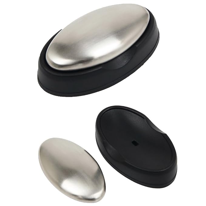 Odor Remover Kitchen Bar Eliminating Odor Remover Stainless Steel Soap with Holder