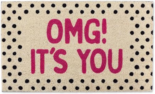 Rustic OMG! Its You Front Door Mat Floor Doormat Waterproof Durable Entryway Easter Kitchen Bathroom Staircase Bedroom Home Decor Rug 16x24 inch