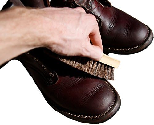 3.5" Travel Sized Shoe Shine Brush with Wood Handle (1 Pack, [3.5" Travel] Shoe Shine Brush)