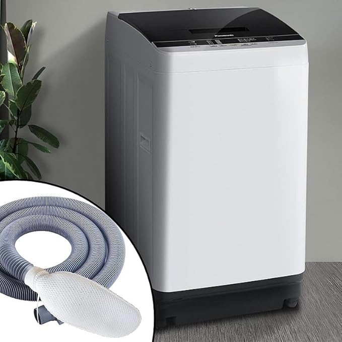 3pcs Washing Machine Lint Catcher- Elastic Cable Tie Design Washer Lint Catcher, Discharge Hose Lint Traps for Washing Machine Hose, Fits All Washing Machines