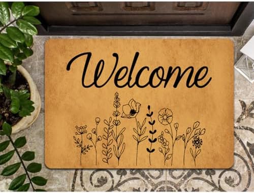 Funny Welcome Doormat Welcome Doormats for Entrance Doormat Personalized Non Slip Rubber Mat for Front Door House Warming Gift Mats Kitchen Rugs and Mats 20x32 inch