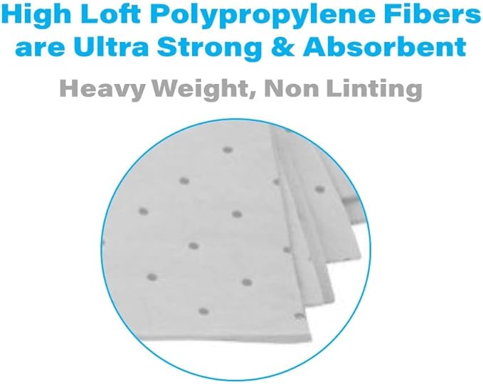 Oil Eater Oil Only Absorbent Pads - for Bilges, Boats, Vehicles and Tools - 6 Pack, White, 15" x 18" (AOA-BPH006-WHITE)