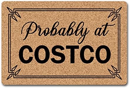 Entrance Welcome Mat at Costco Hello Doormats Non Woven Fabric Top with a Anti Slip Rubber Back Funny Doormat Prank Gift Indoor/Outdoor Front Doormats Machine Washable 18x30 inch