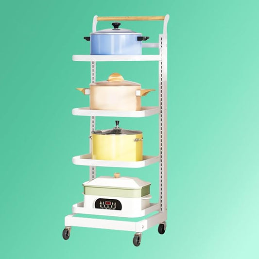 3 Tier Microwave Stand Kitchen nizer Storage Shelf Rack White Adjustable Pan Stand for Kitchen Counter Top