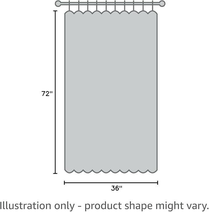 VOGOL Faux Linen Curtains for Sidelight Door, Green Vines Pattern Privacy Decorative French Door Panels for Cafe Hotel Farmhouse, 36 x 72 Inches, 1 Piece