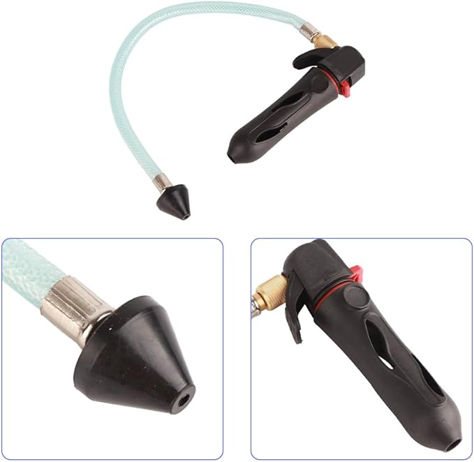 Tiiyee AC Drain Line Cleaner Tool, Gallo Threaded Air Conditioner Cleaner Blaster Opener with Flexible Hose Pipe High Pressure Unclogger Cleaning Kit for Unclogs Condensate Removal Clears HVAC Clogs