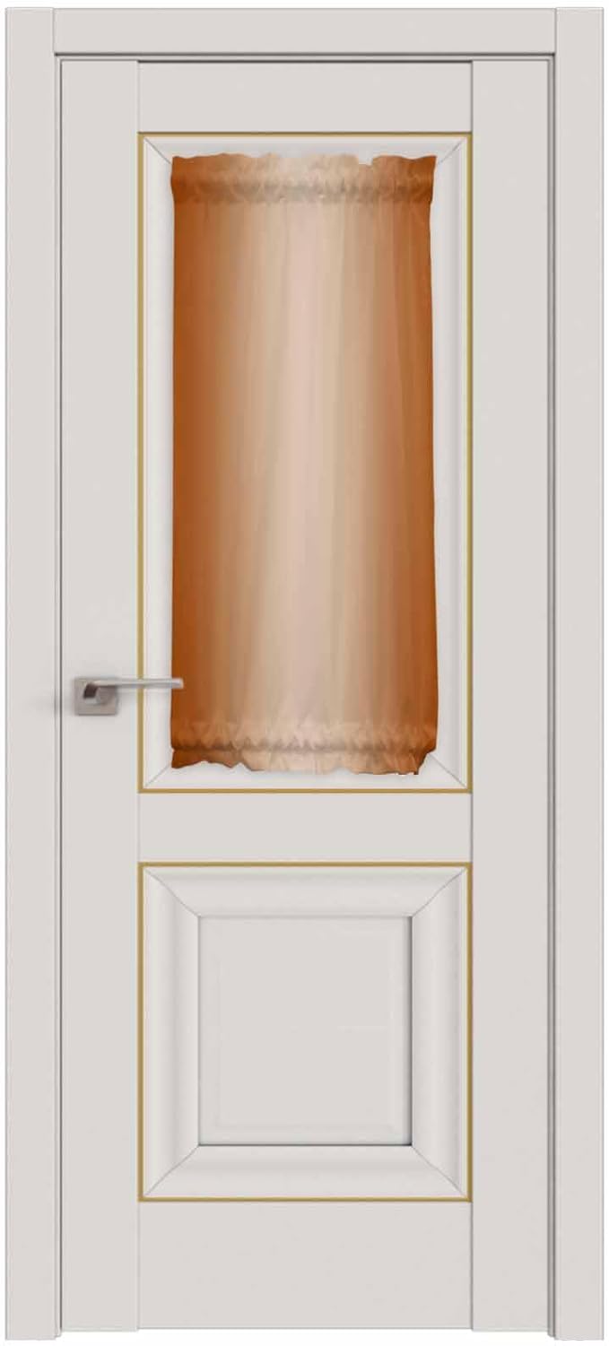 French Door Curtain Panel for Front Door, Dark Orange Gradient Slidelight Door Curtains with Tieback Light Filtering Privacy Panels for Doorway Entryway 25"x 40"