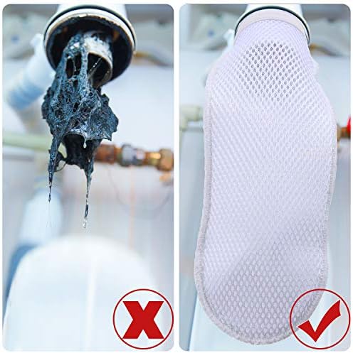 Boao 5 Pieces Nylon Lint Traps for Washing Machine Discharge Hose Lint Traps Nylon Mesh Catcher for Washing Machine Drain Systems Cleaning Tools